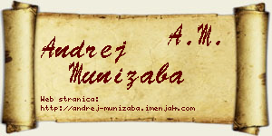 Andrej Munižaba vizit kartica